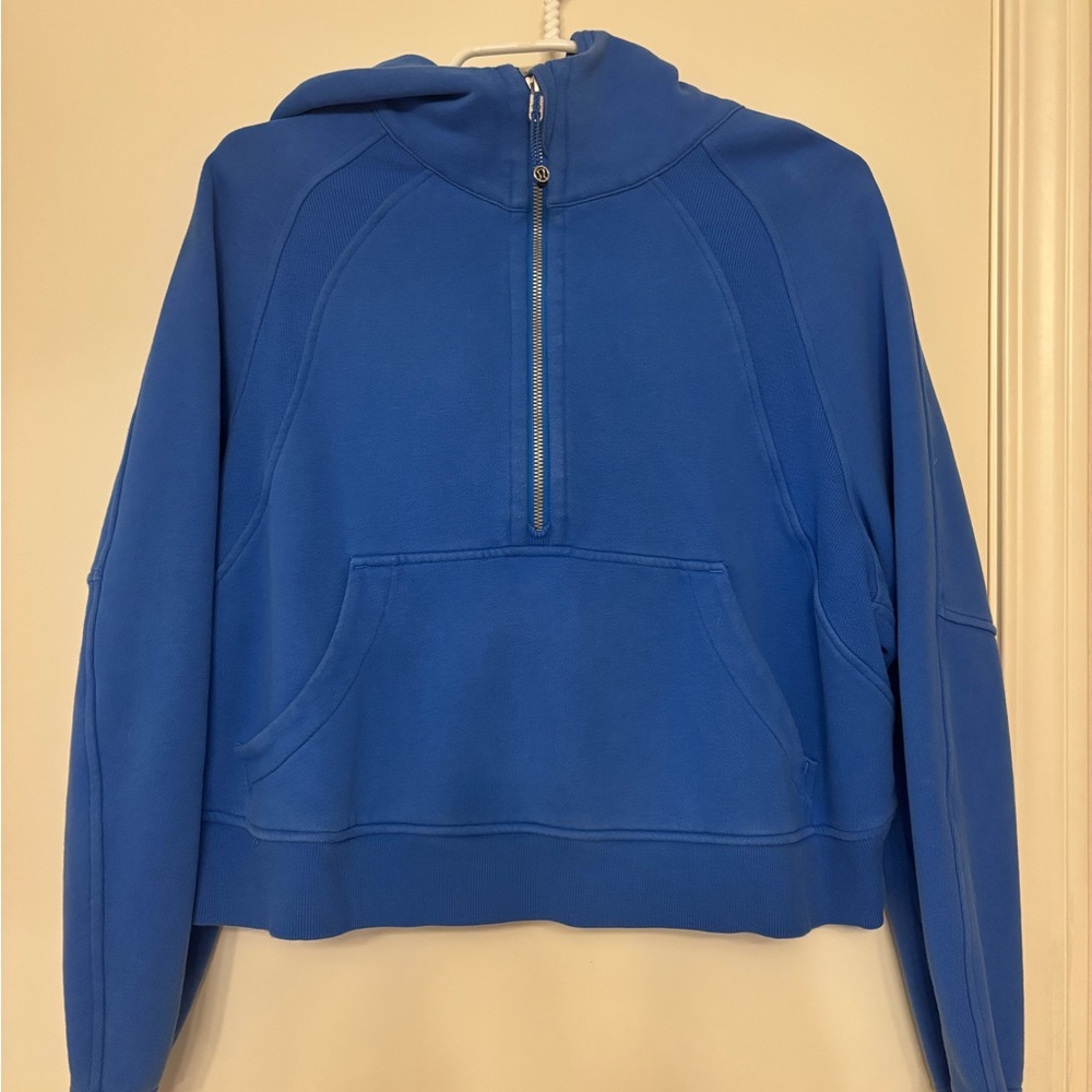 lululemon athletica Vibrant Blue Quarter-Zip Hoodie